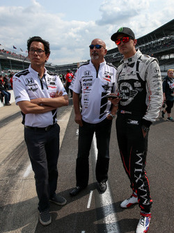 Graham Rahal, Rahal Letterman Lanigan Racing Honda con Bobby Rahal