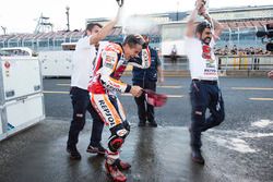 Ganador, Marc Márquez, Repsol Honda Team celebra con su equipo