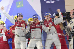 LMP1-Podium: 1. #8 Audi Sport Team Joest, Audi R18: Lucas di Grassi, Loic Duval, Oliver Jarvis
