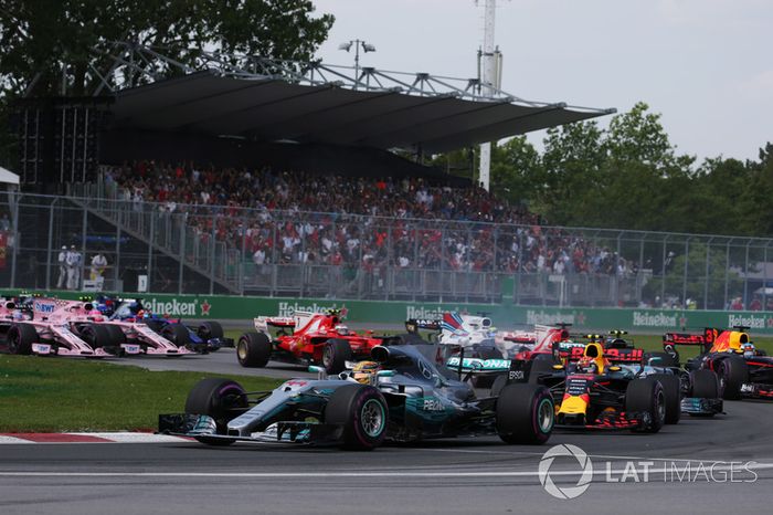 Lewis Hamilton, Mercedes AMG F1 W08, Max Verstappen, Red Bull Racing RB13, Valtteri Bottas, Mercedes
