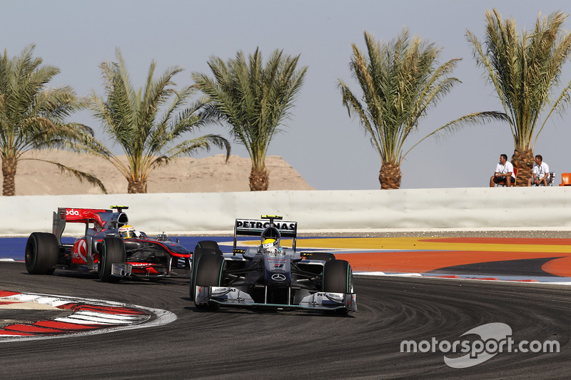 Nico Rosberg, prima partenza con la Mercedes AMG F1- Bahrain 2010