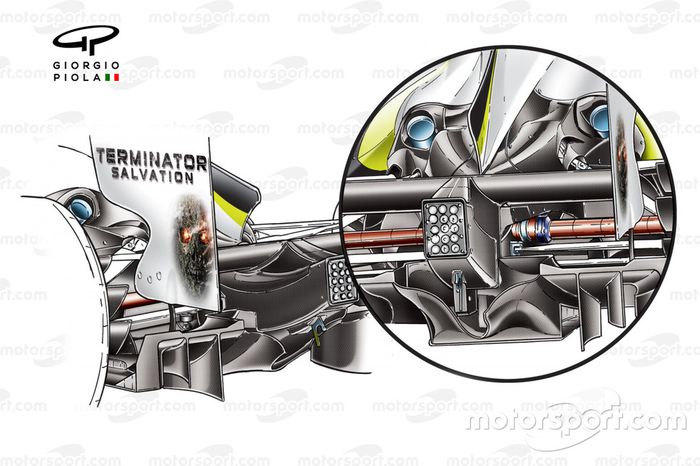 Desarrollo del difusor del Brawn BGP 001 2009 en Barcelona