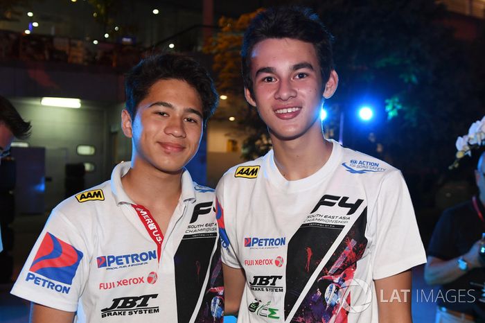Daniel Frost, ganador de la carrera de F4 en que todos los coches se quedó sin combustible,