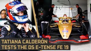 Tatiana Calderón prueba el Fórmula E de DS TECHEETAH en las calles de Riyadh