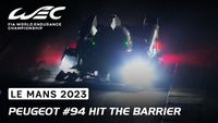 24h Le Mans 2023 - Peugeot nr94 w barierach