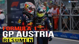 El RESUMEN del GP de Austria de F1 con Max y Checo Pérez en el podio