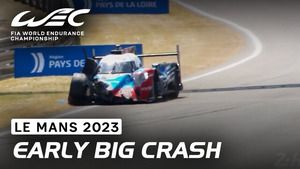 24h Le Mans 2023 - Kolizja w pierwszym treningu