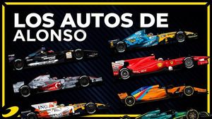 Los autos de Alonso: de Minardi a Aston Martin