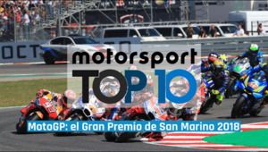 El Top 10 del Gran Premio de San Marino 2018 de MotoGP