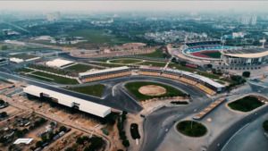 Tor F1 Hanoi w Wietnamie z lotu ptaka