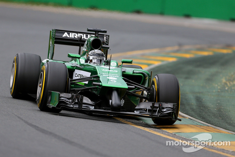 Caterham F1 drivers after qualifying in Australian GP