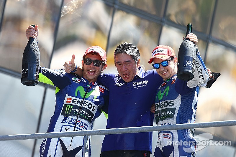 Segundo lugar Valentino Rossi e Jorge Lorenzo, Yamaha Factory Racing