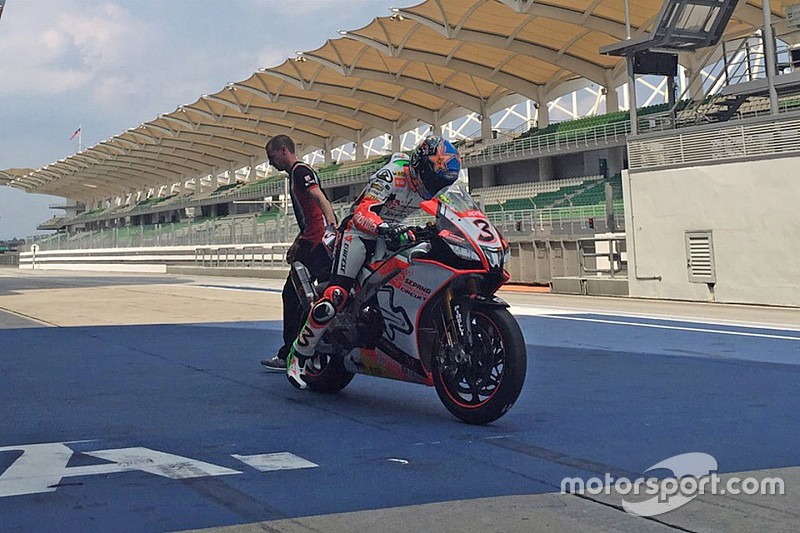 WSBK - Des tests difficiles pour Max Biaggi à Sepang