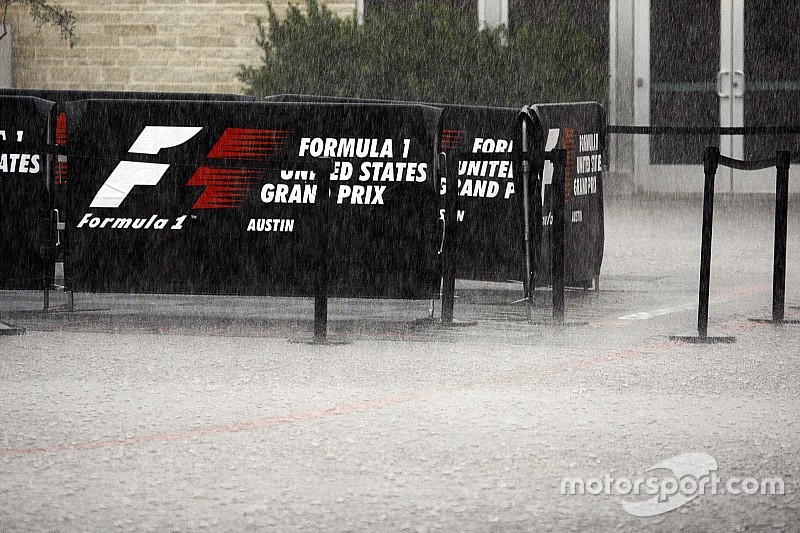 Heavy rainfall delays the start of FP2