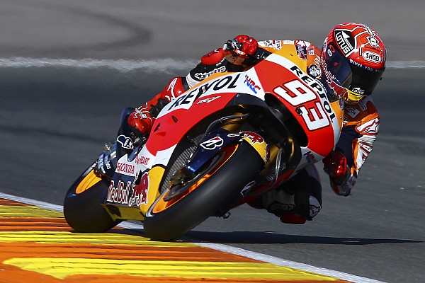 Em dia cheio de quedas, Marquez lidera primeira sess&atilde;o com Michelin