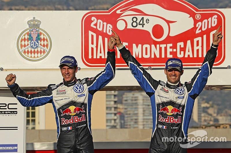 Weltmeister Sebastien Ogier gewinnt Rallye Monte Carlo für Volkswagen
