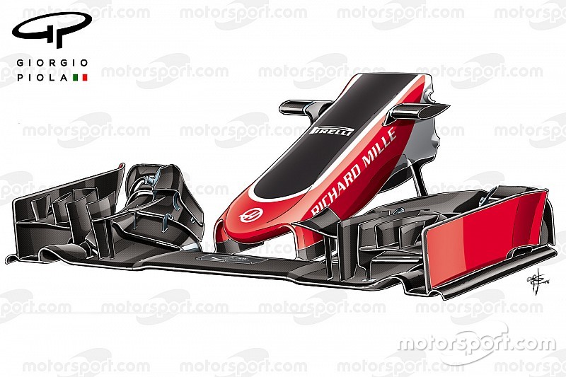 Haas VF-16 front wing, Chinese Grand Prix