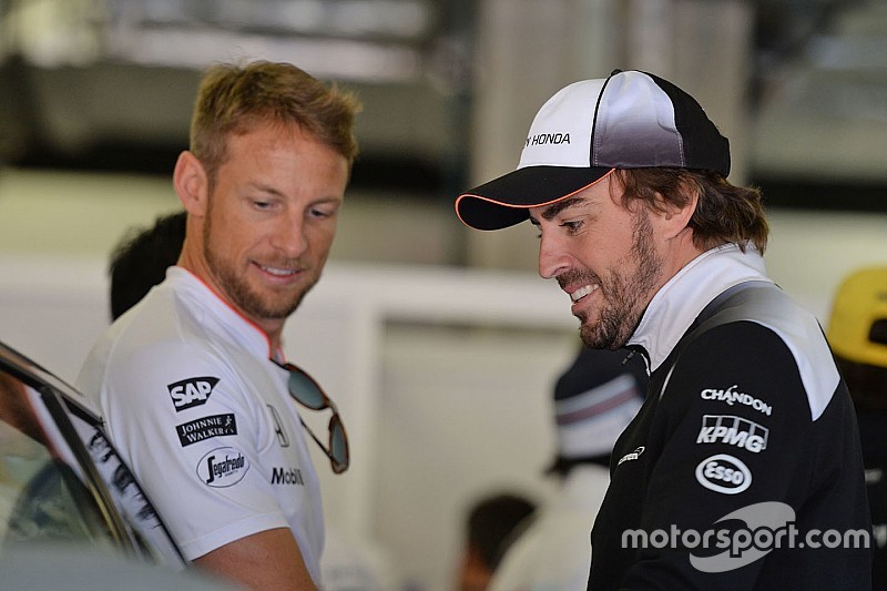 Jenson Button, McLaren and Fernando Alonso, McLaren