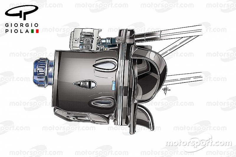 Ferrari SF16H tubo de freno, GP de Mónaco