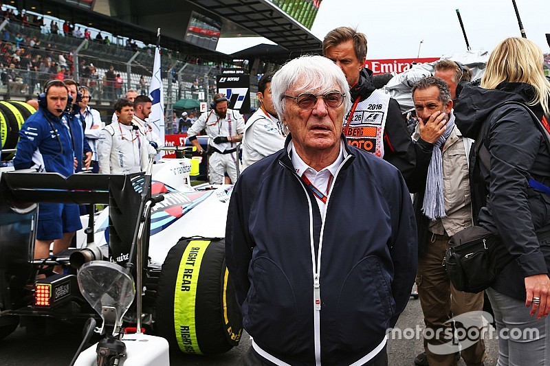 Bernie Ecclestone, on the grid