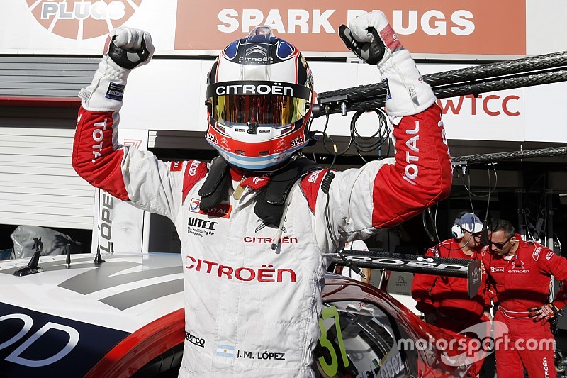 Ganador de la poler Jos&eacute; Mar&iacute;a L&oacute;pez, Citro&euml;n World Touring Car Team, Citro&euml;n C-Elys&eacute;e WTCC