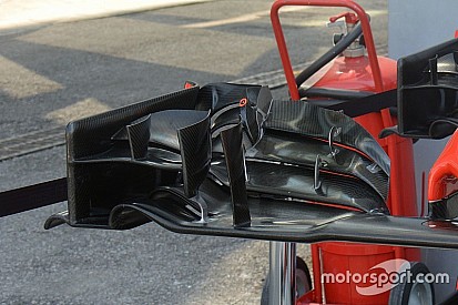 A Haas F1 Team újabb fejlesztése, egészen közelről: az első szárny Monzából