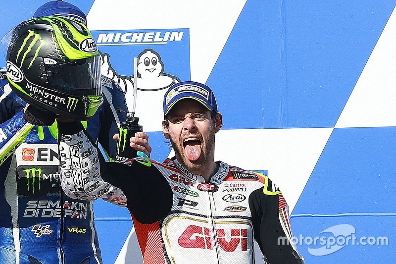 Podium: race winner Cal Crutchlow, Team LCR Honda