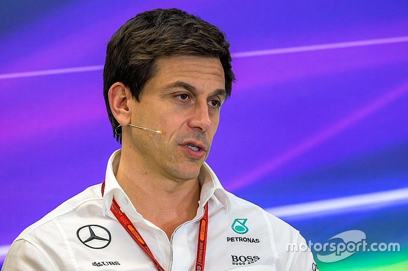 Toto Wolff, Mercedes AMG F1 Shareholder and Executive Director in the FIA Press Conference