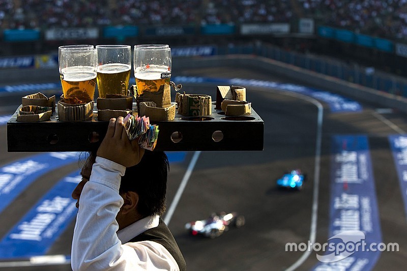 Beverages on offer during the race