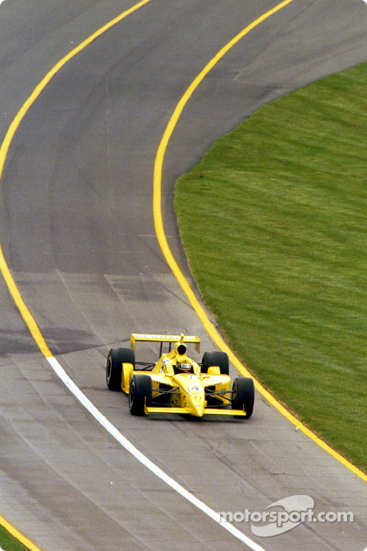 Sam Hornish Jr. exits the pits
