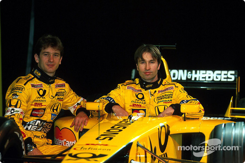 Jarno Trulli y Heinz-Harald Frentzen