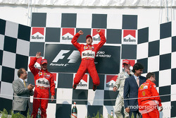 Подіум: 1. Міхаель Шумахер, Ferrari. 2. Едді Ірвайн, Ferrari. 3. Девід Култхард, McLaren-Mercedes