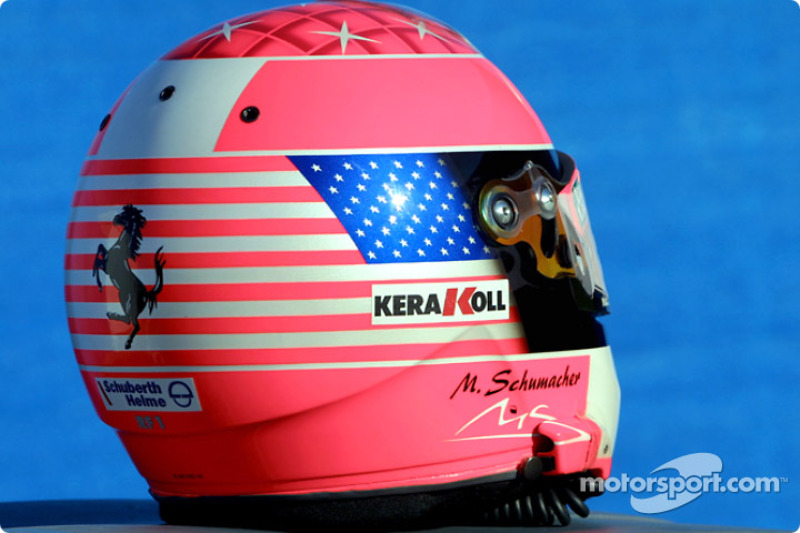 Michael Schumacher için özel kask