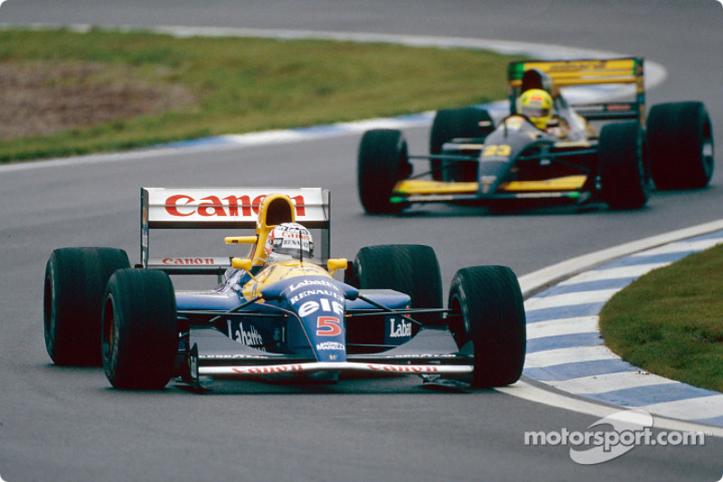 Nigel Mansell y Christian Fittipaldi