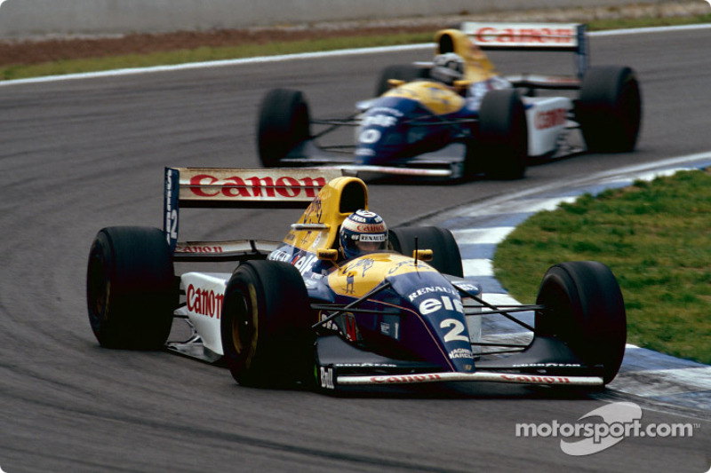 Damon Hill and Alain Prost