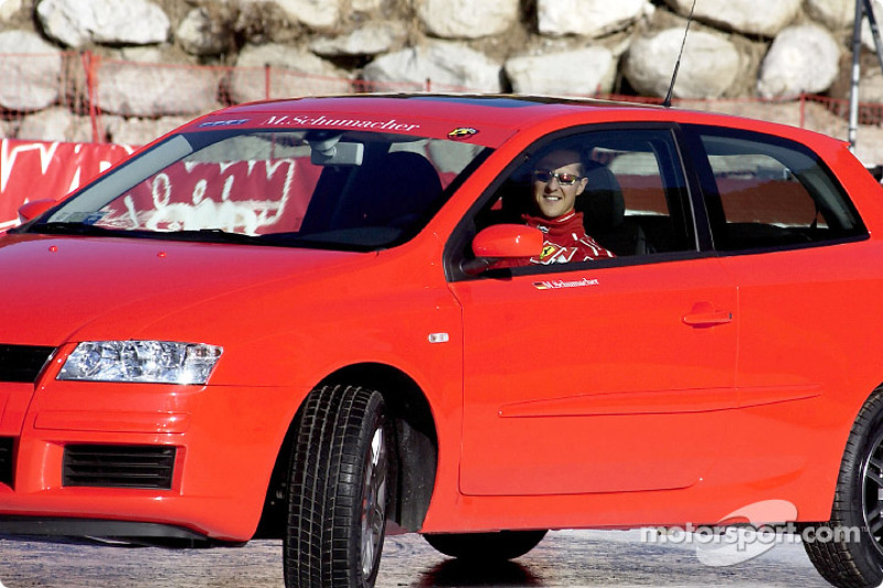 Michael Schumacher en el Fiat Stilo