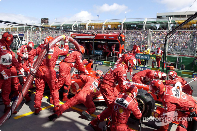 Pitstop for Michael Schumacher