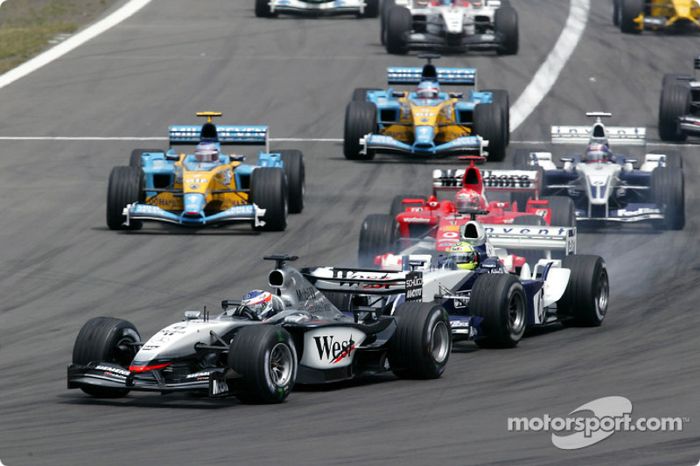 10: Kimi Raikkonen (McLaren) 23 anos, 8 meses e 12 dias, no GP da Europa (Nurburgring) de 2003
