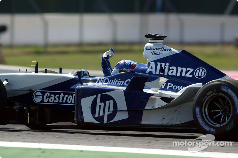 Race winner Juan Pablo Montoya