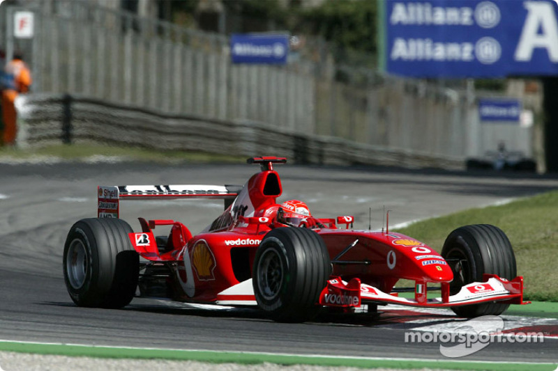 5º Michael Schumacher, Ferrari F2003-GA; Monza 2003: 257,584 km/h
