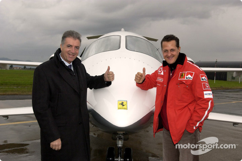 Piero Ferrari et Michael Schumacher