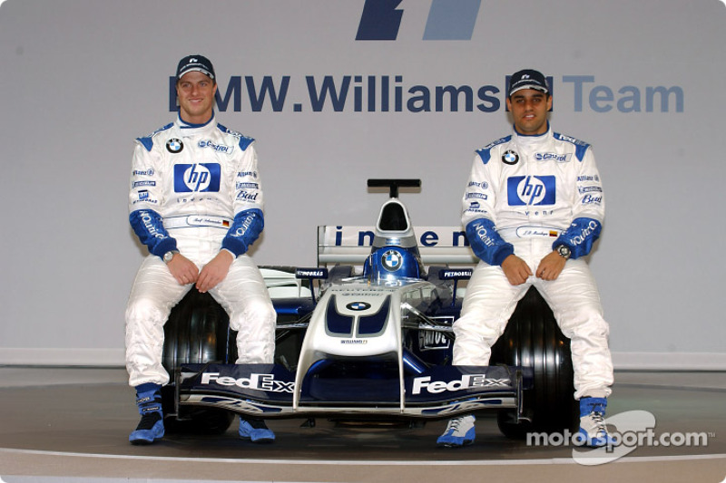 Ральф Шумахер і Хуан-Пабло Монтойя з новим Williams FW26 BMW