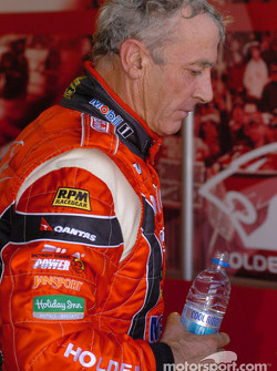 An exhausted Peter Brock