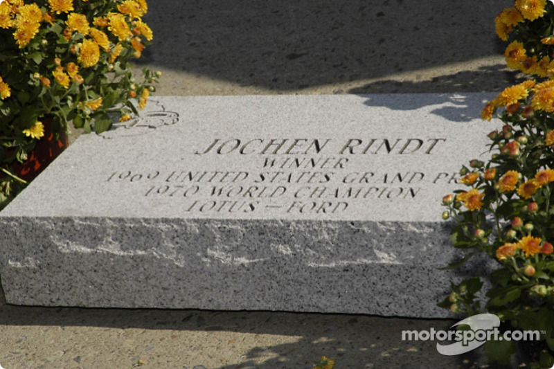 Rindt tem o nome eternizado na 'Calçada da Fama' do circuito de Watkins Glen, palco da primeira vitória na F1.
