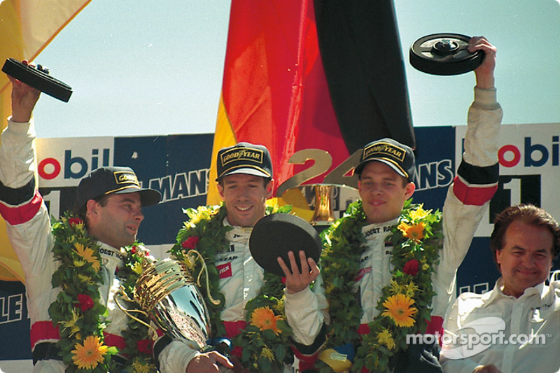 Podium: 1. Davy Jones, Alexander Wurz und Manuel Reuter