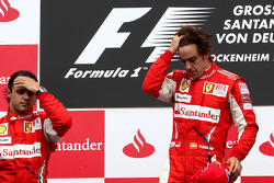 Podium: vainqueur Fernando Alonso, Scuderia Ferrari, 2e Felipe Massa, Scuderia Ferrari