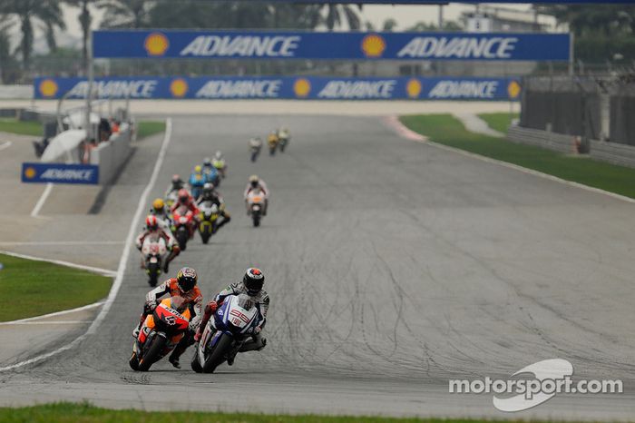 Andrea Dovizioso, Repsol Honda Team y Jorge Lorenzo, Fiat Yamaha Team