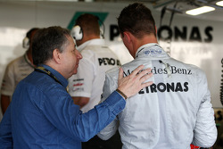 Jean Todt, Presidente de la FIA, Michael Schumacher, Mercedes GP