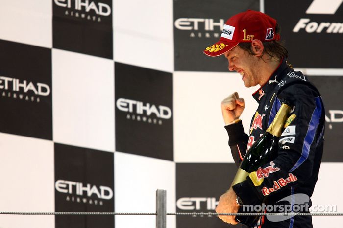 La alegría de un campeón del mundo de Fórmula 1