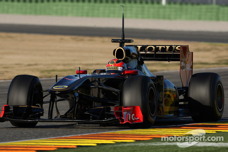 Роберт Кубіца, Lotus Renault GP, на тестах у Валенсії